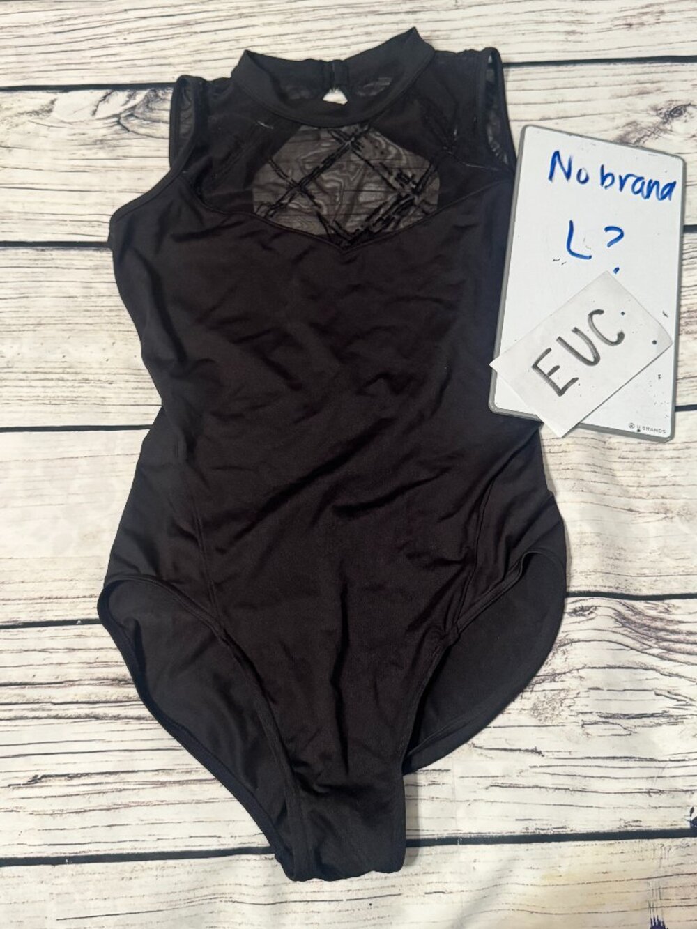 Large adult black leotard (dance)